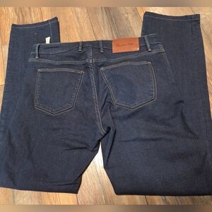 Massimo Dutti Slim Fit Deep Indigo Subtle Spotted Jeans
